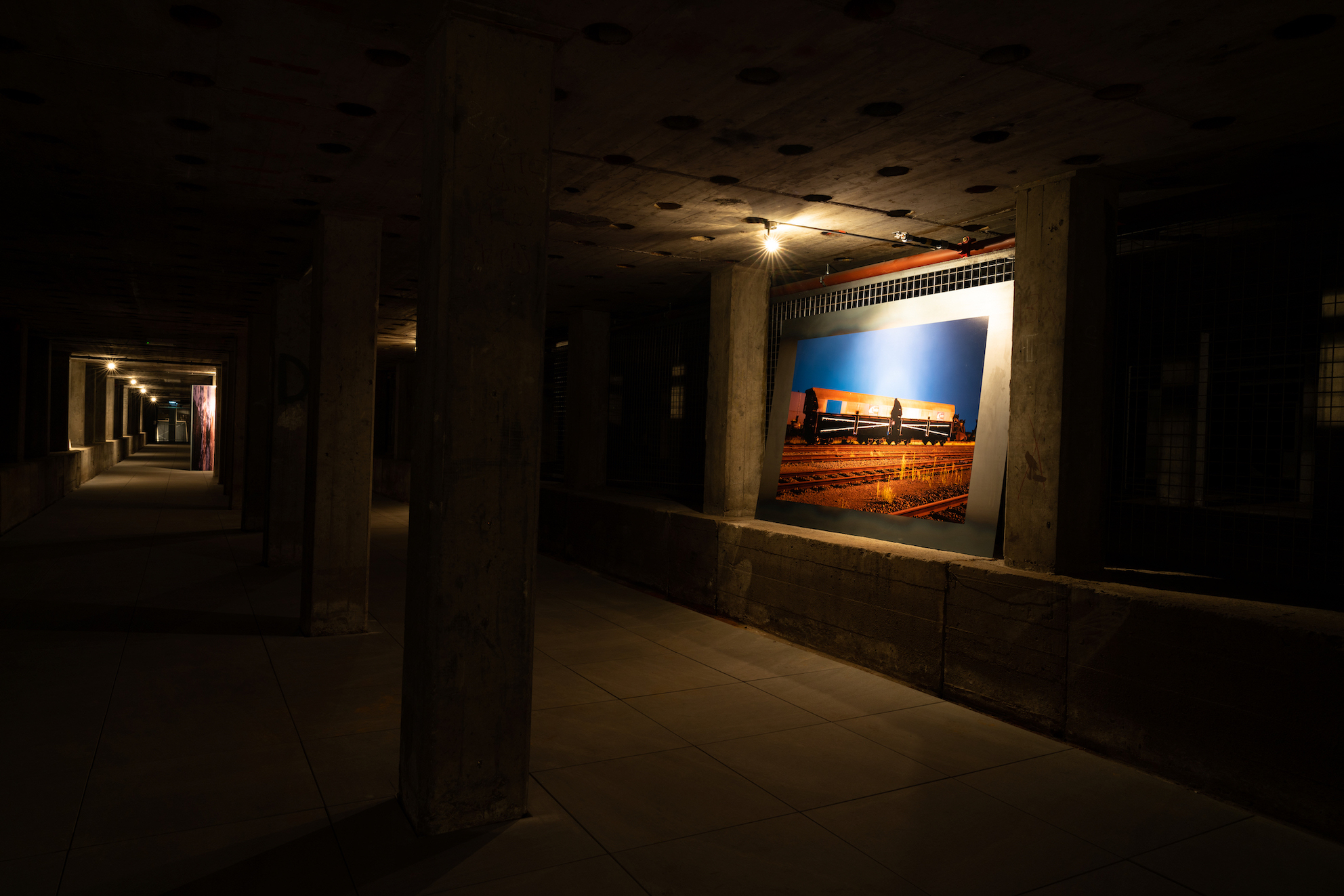Exhibition view with work by Ralph Roelse