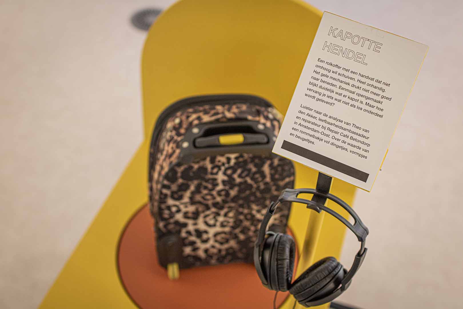 Suitcase repaired by Theo van den Akker