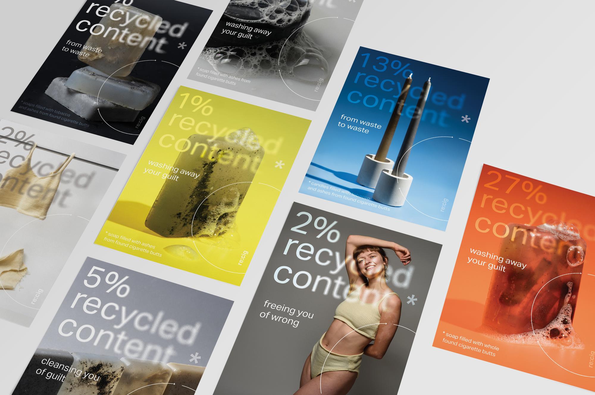 Posters for the campaign re:cig