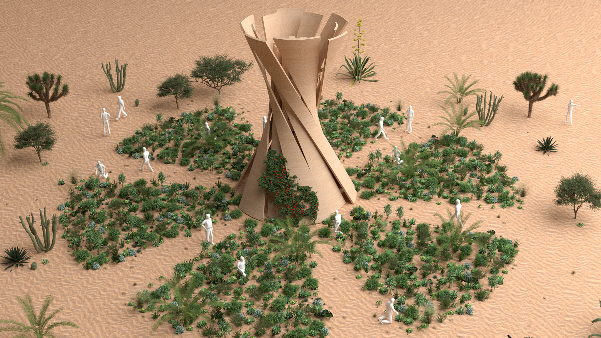 AquaTerra Oasis tower: Render