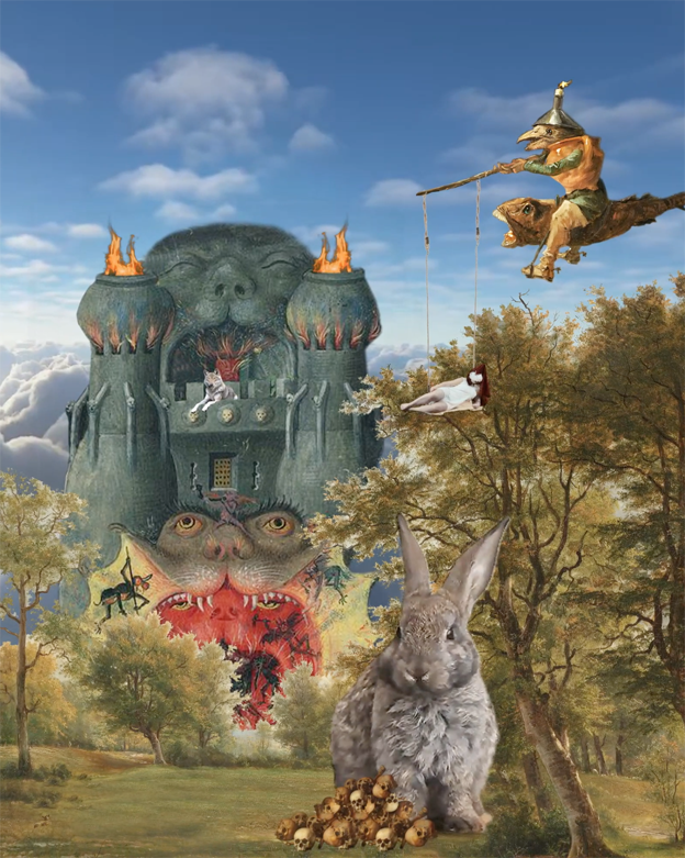 Film still of the animation opening scene.