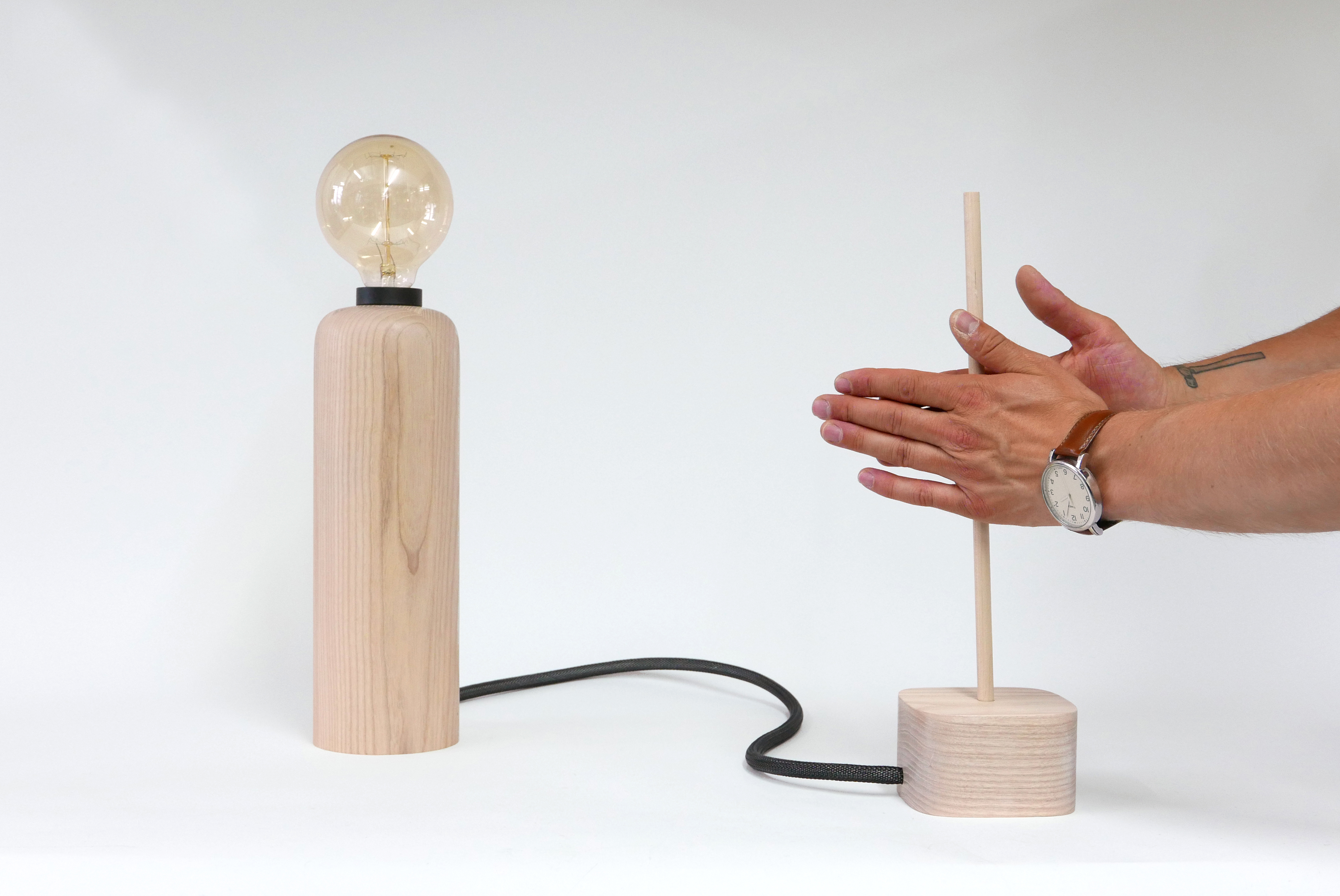 Hand Drill simulates primitive ways of making fire