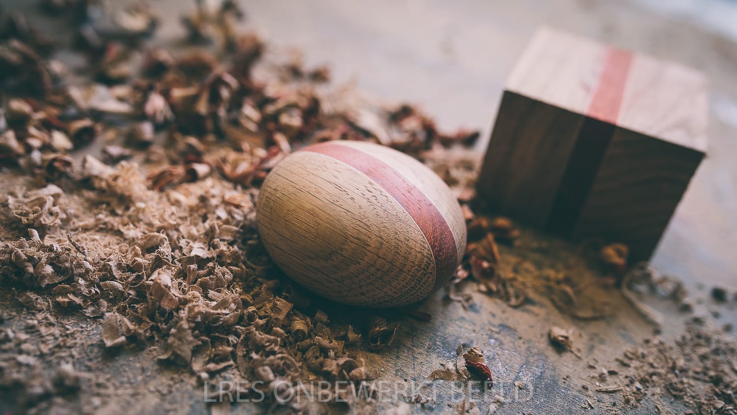 Rough piece of wood becomes LittleWood mini urn