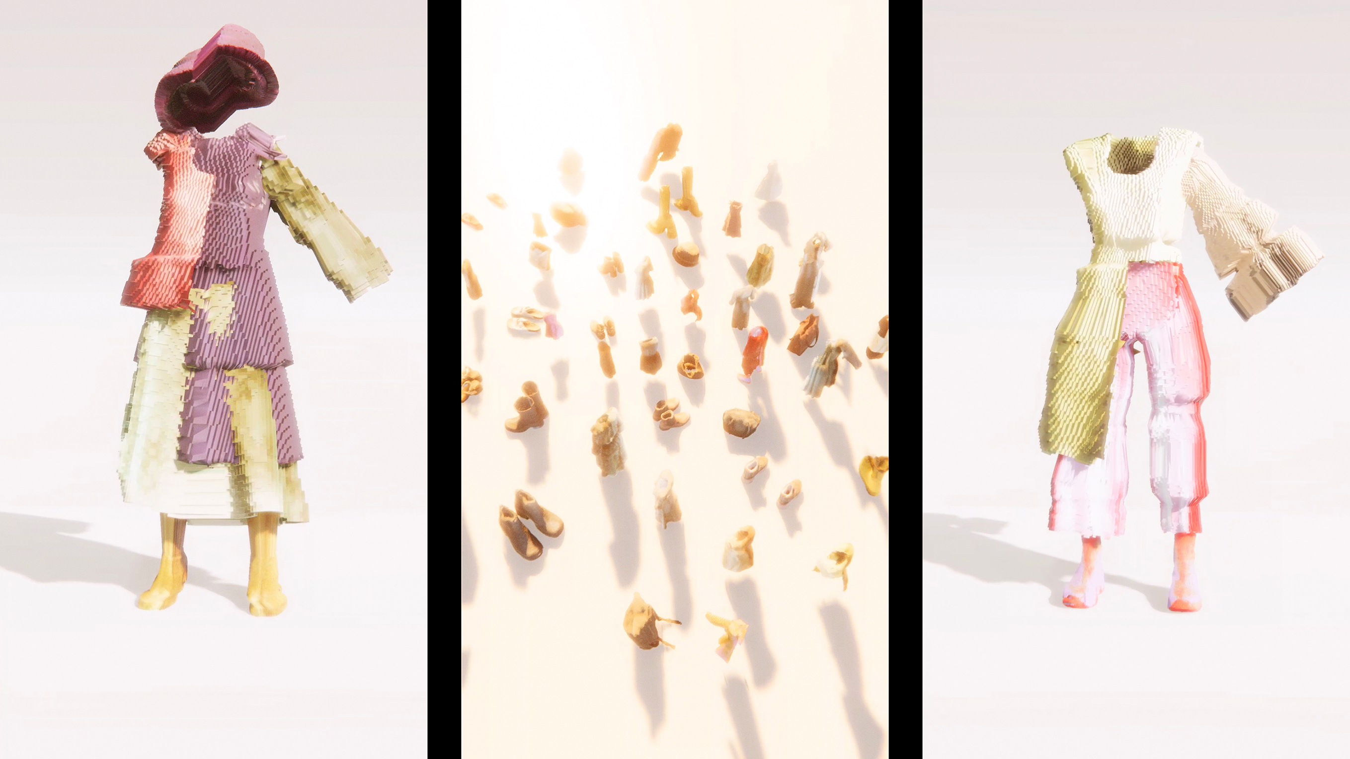 Video still of Decrypted Garments