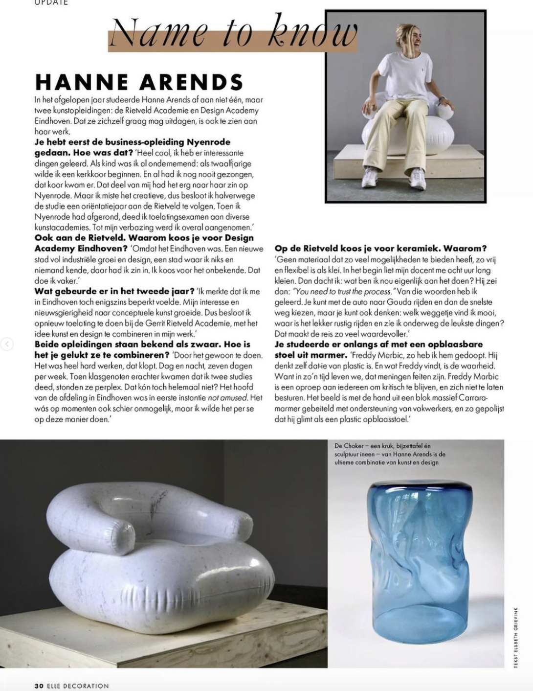 Uitgelicht in https://www.hannearends.com/nl/blank