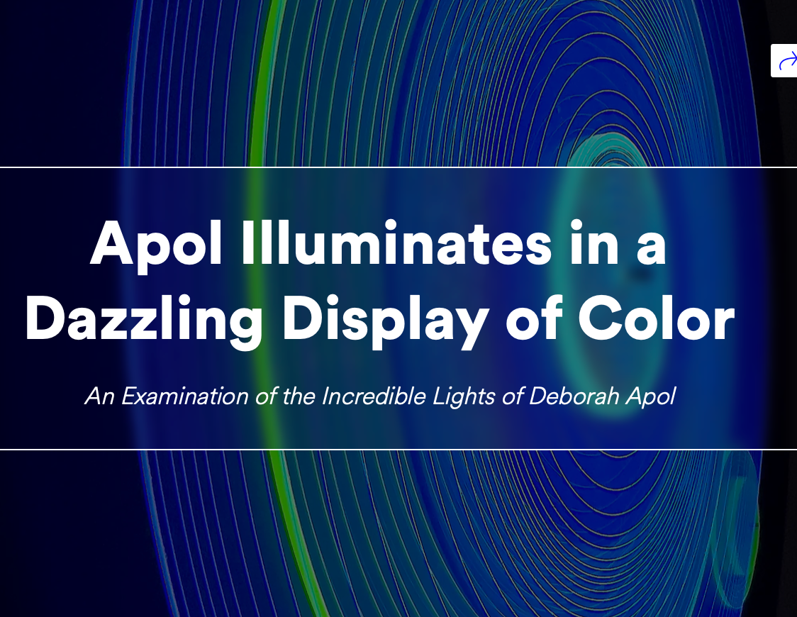 Featured in https://isola.design/magazine?url=apol-illuminates-in-a-dazzling-display-of-color