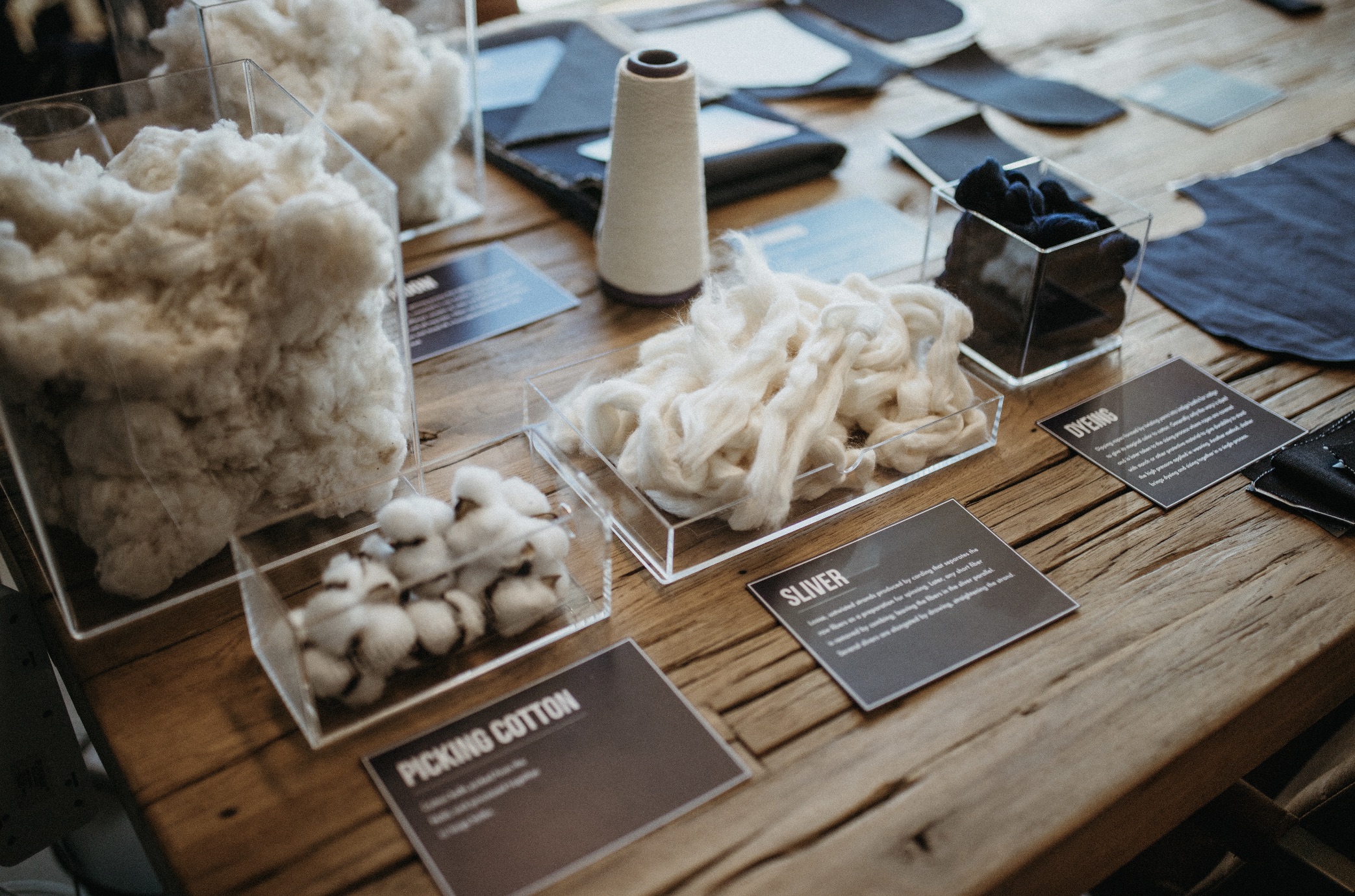 From Cotton to Garment, Denim Curiosity Table