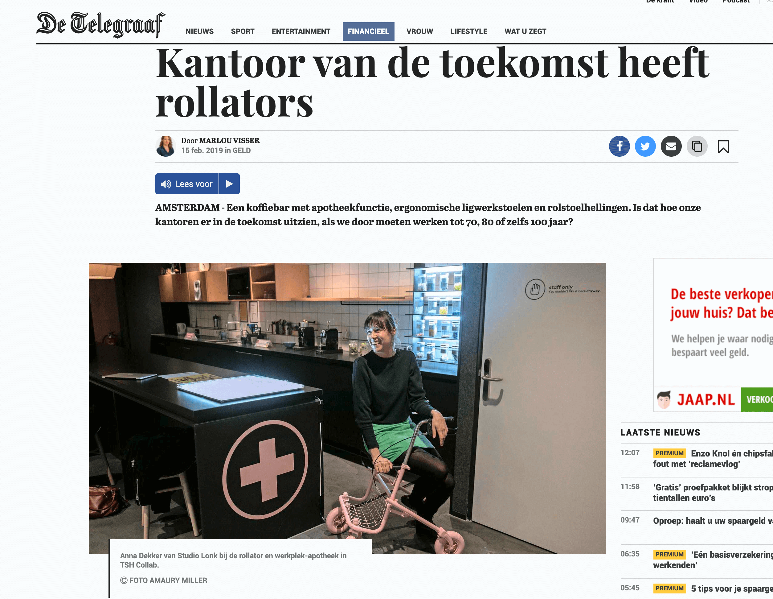 Uitgelicht in https://www.telegraaf.nl/financieel/3162360/kantoor-van-de-toekomst-heeft-rollators