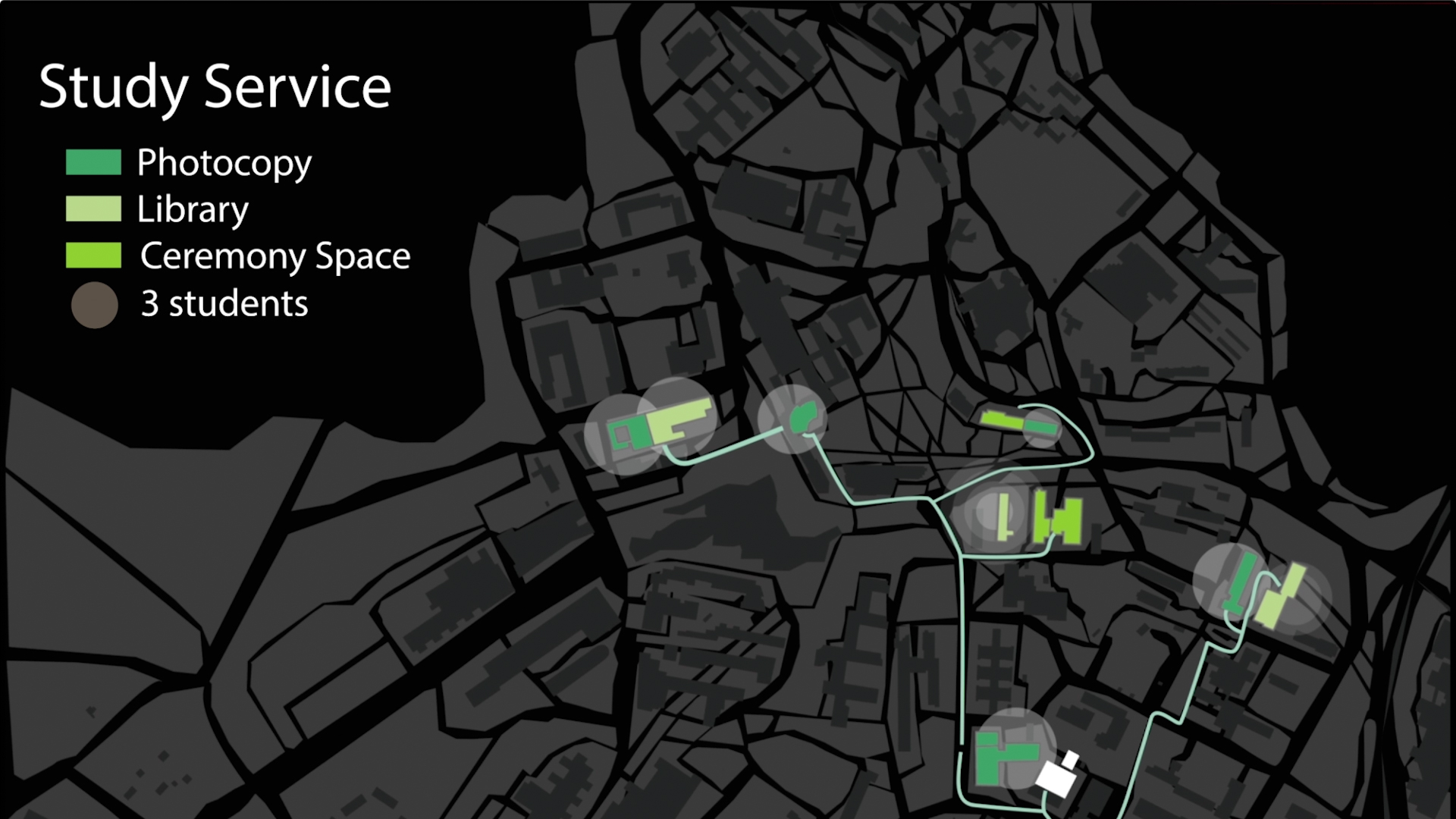school as a service people flow visualization