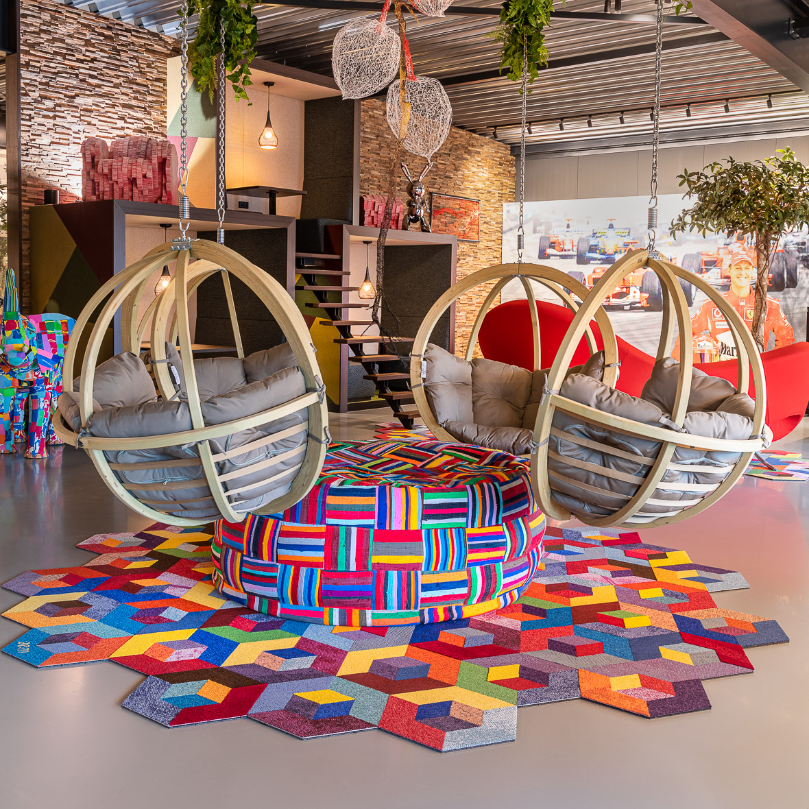 Modular circular rug as seen last year