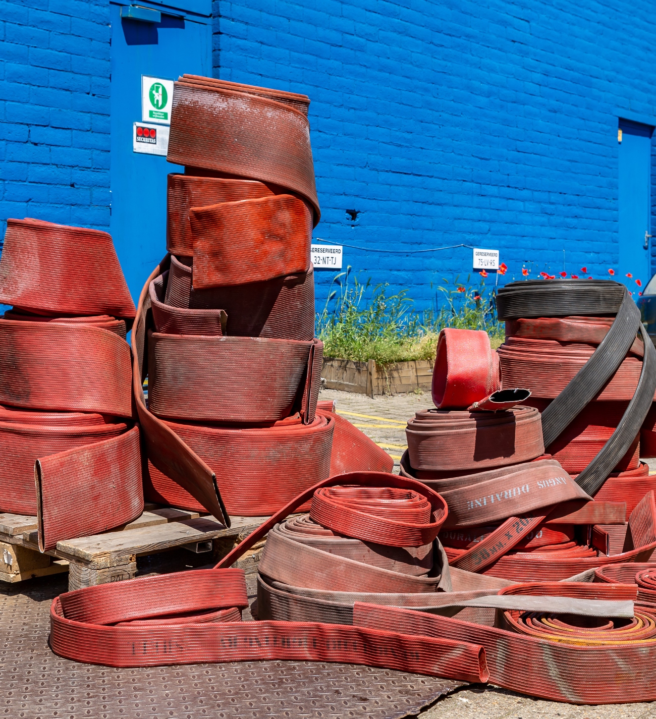 disgarded firehoses