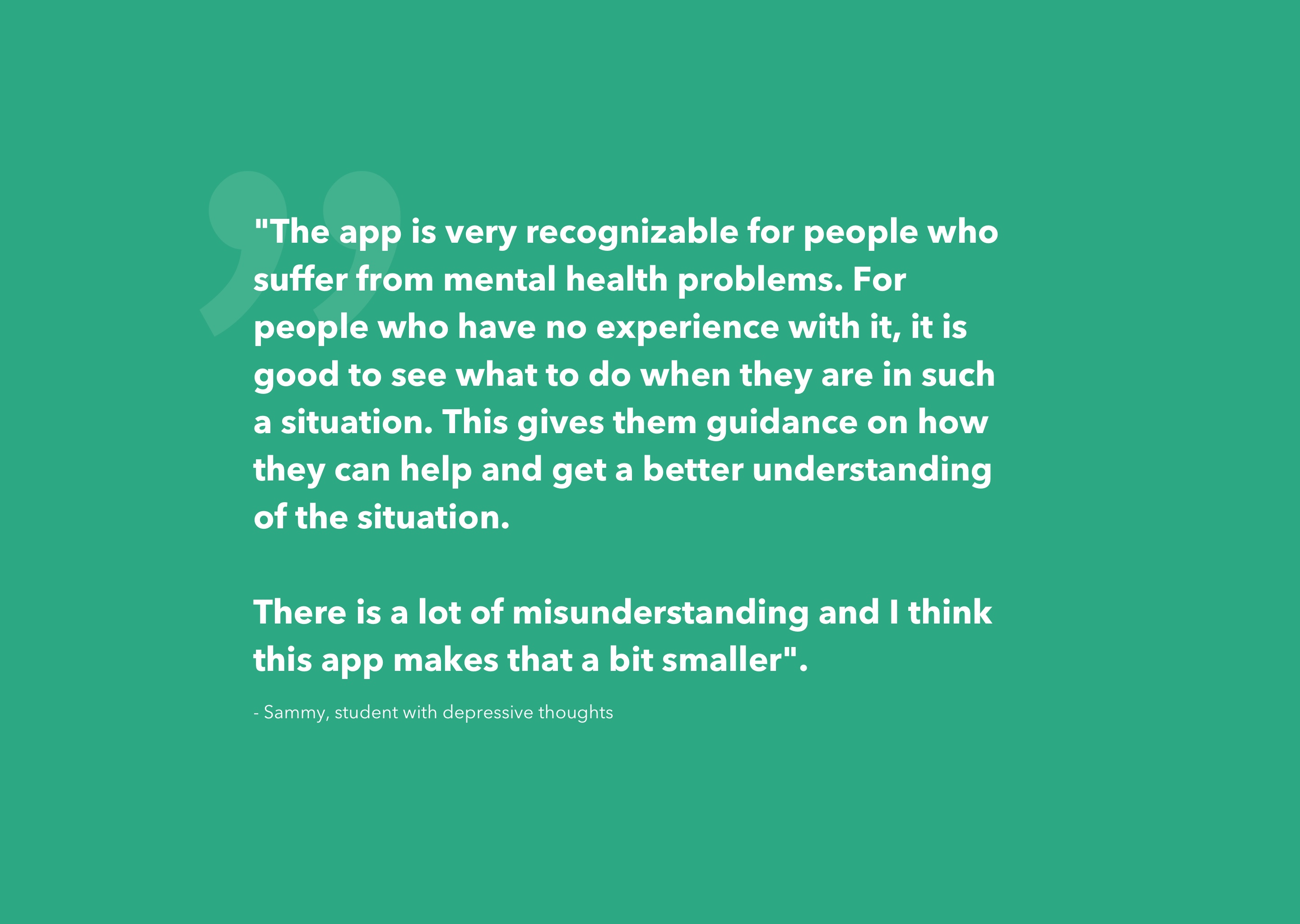Quote participant during usability tests