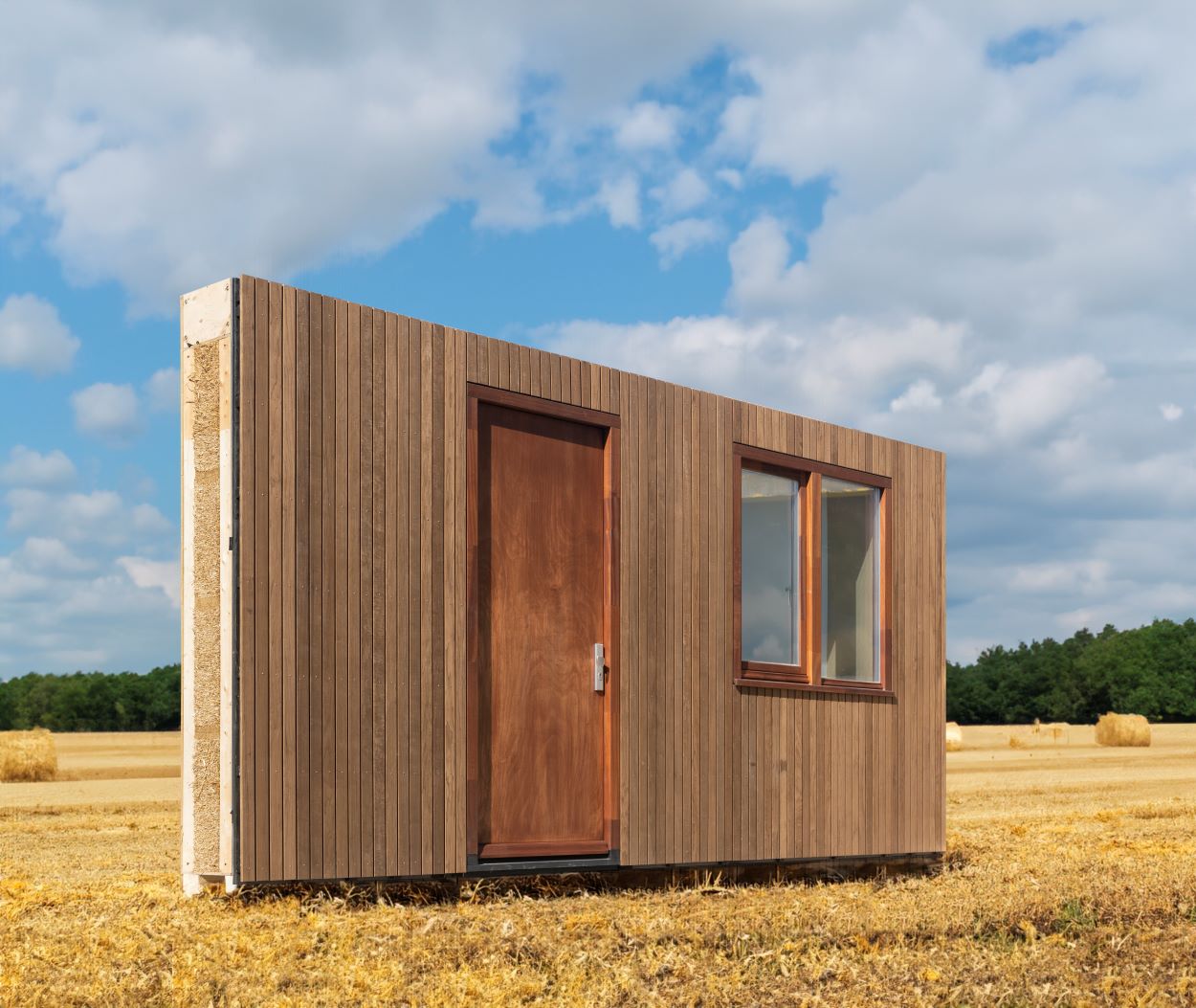 STROTEC GEVEL; prefab gevels van stro en hout