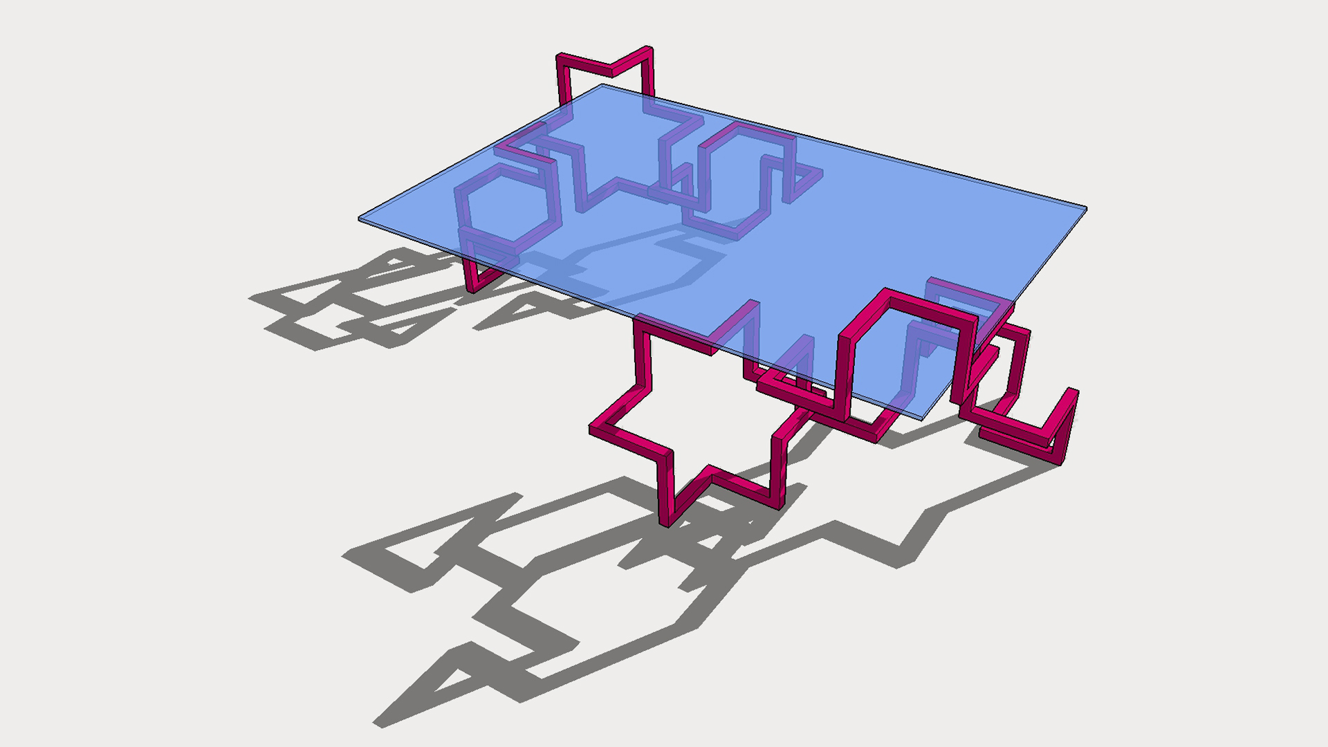 Coffee table Bike rack -  impression