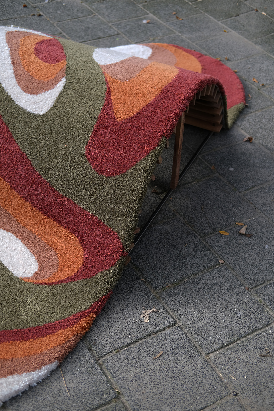 Detailed shot of a tide rug