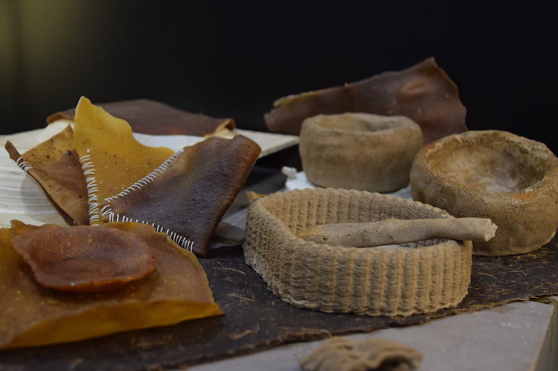 Menage made from living organisms and food waste