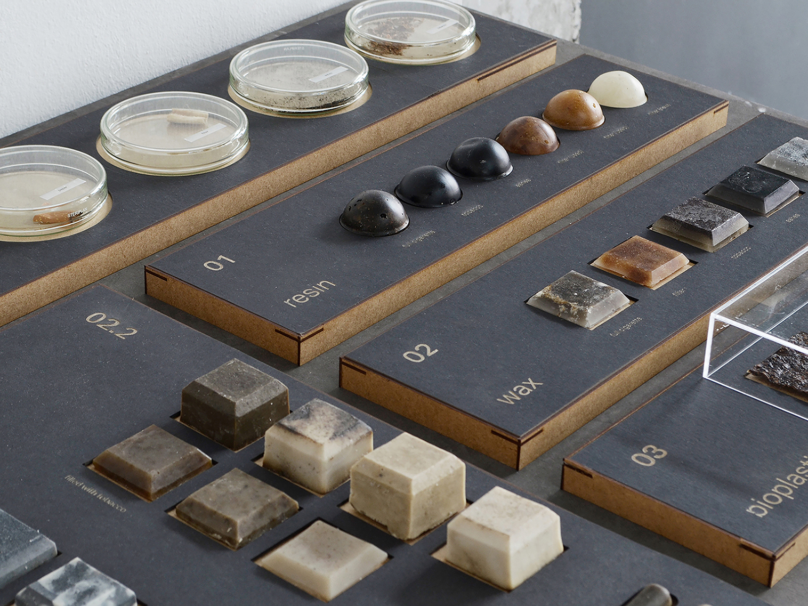 Material tests with discarded cigarette butts
