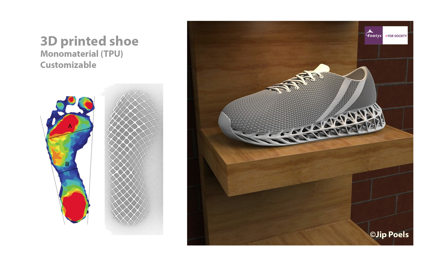 3D printed shoe