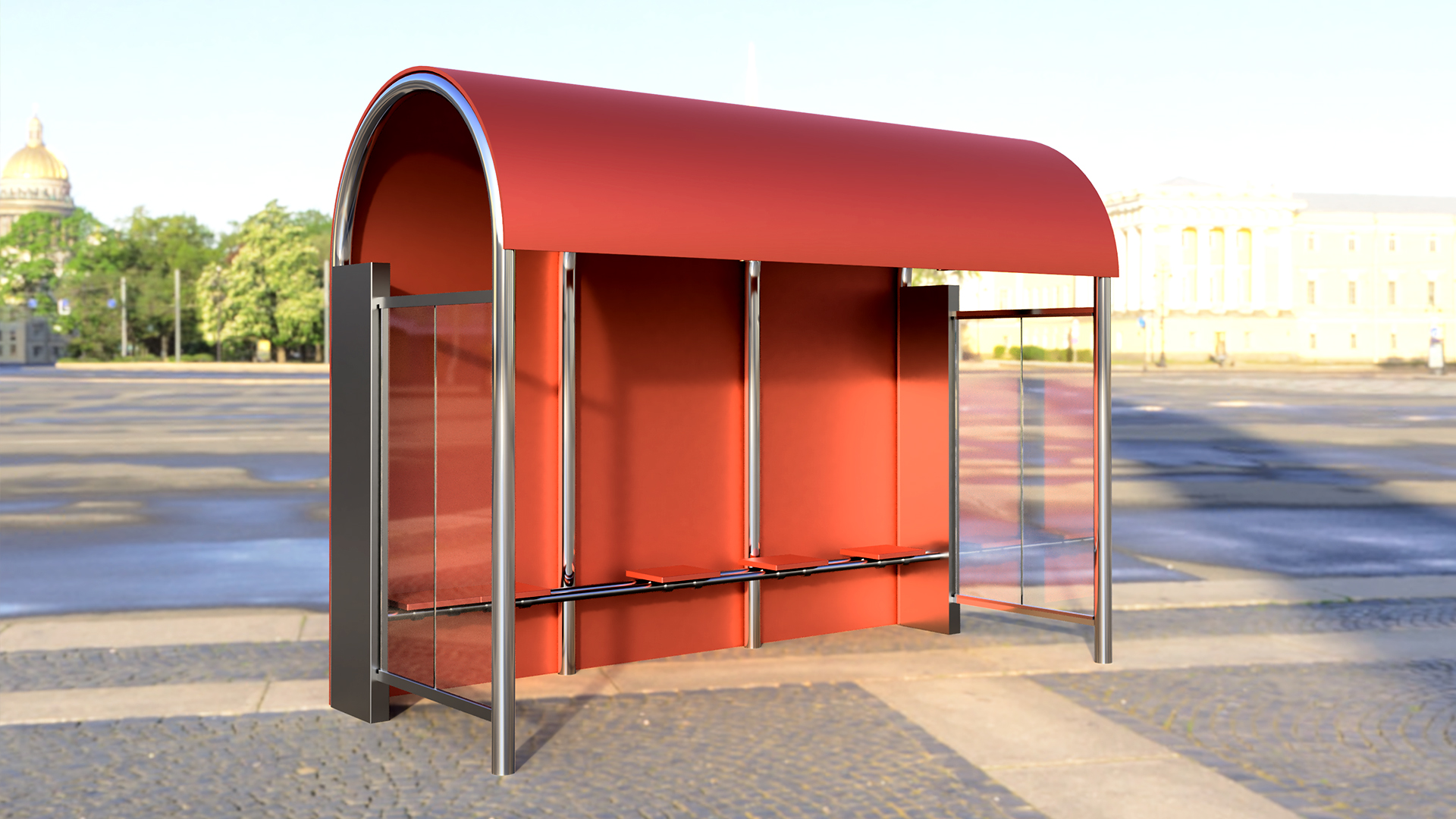 Transformer transit shelter