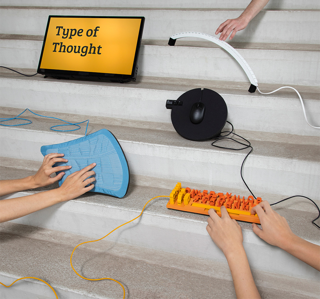 The keyboard becomes a tool to shape your thoughts