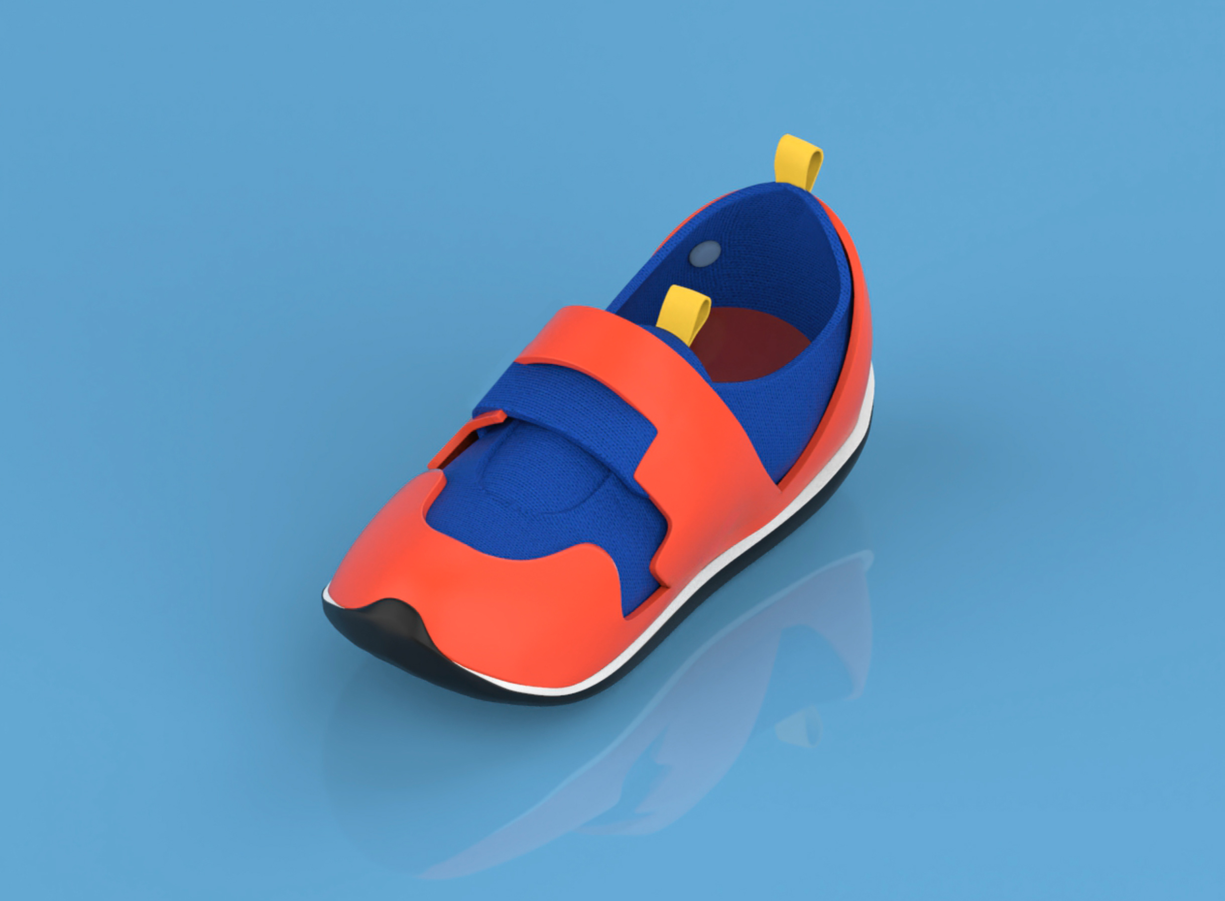 Child can choose the color of the shoe.