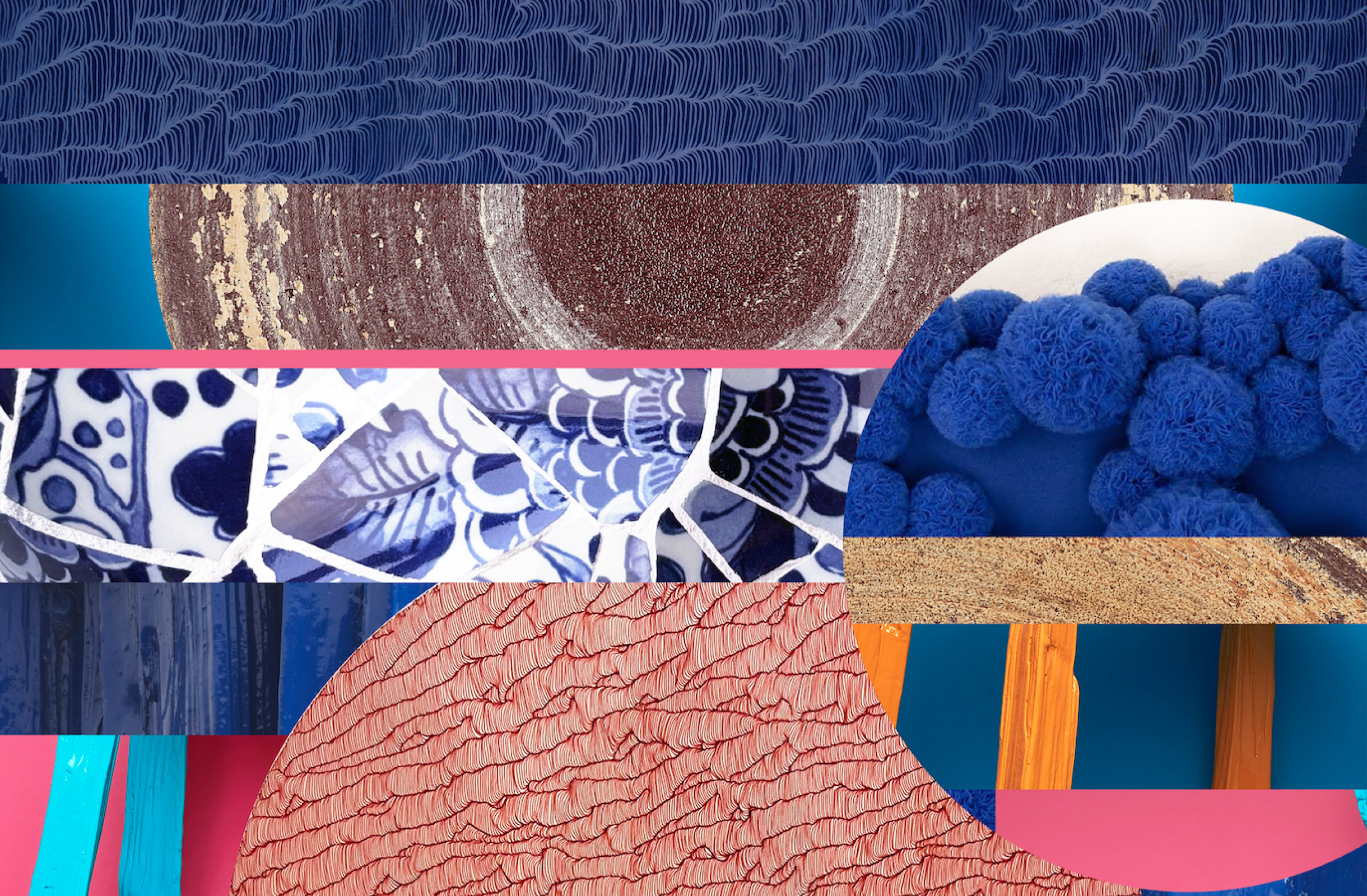 Collage of the artists work
