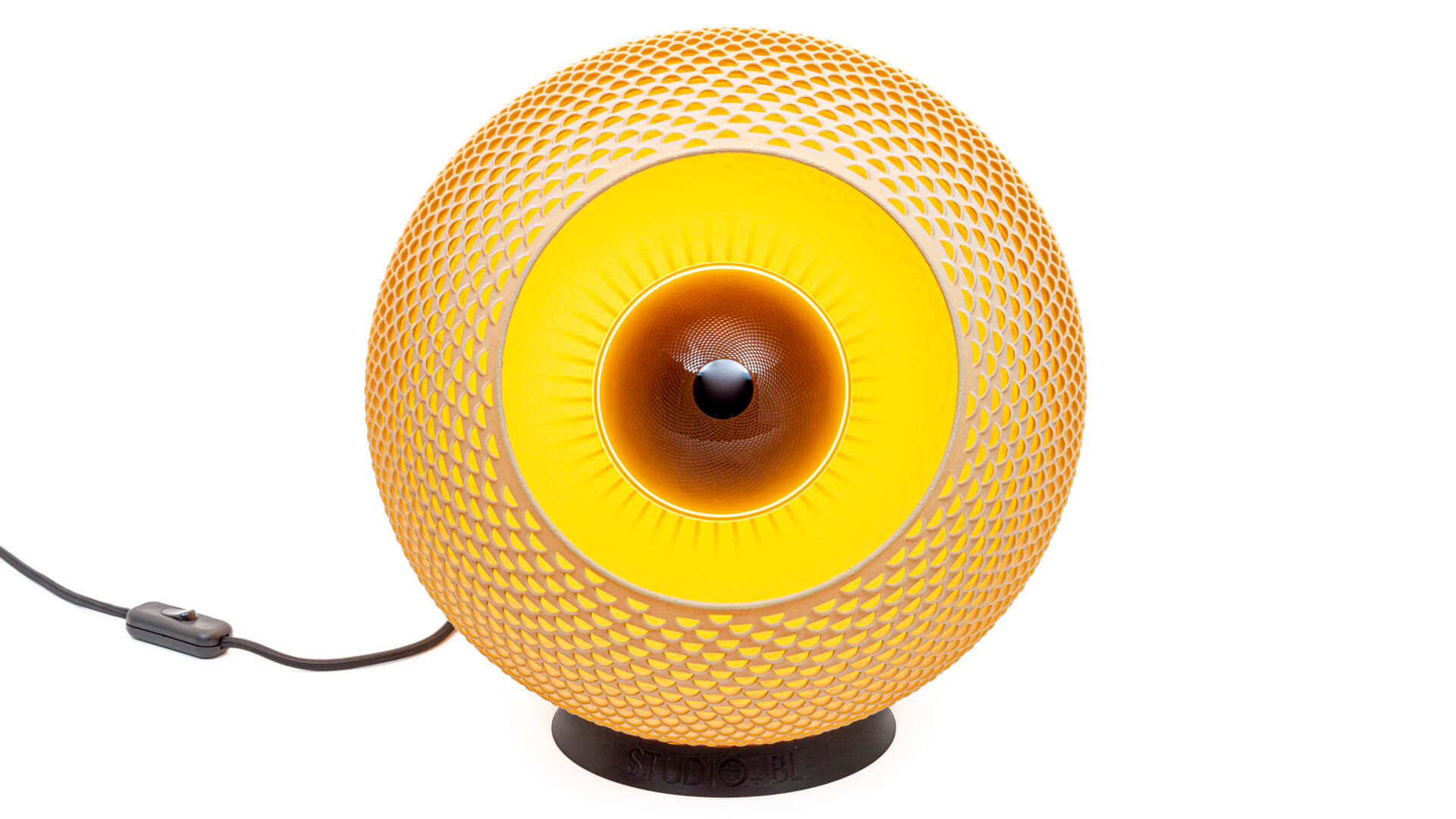 Floor lamp Baguio Ø 35 cm wood