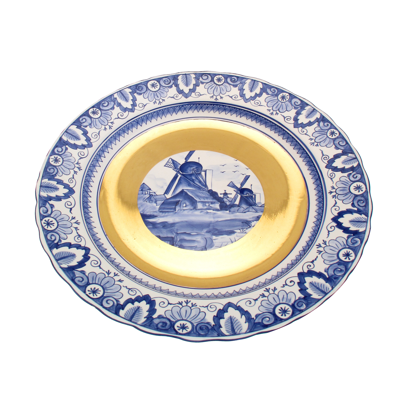example of a remastered Delftblue plate