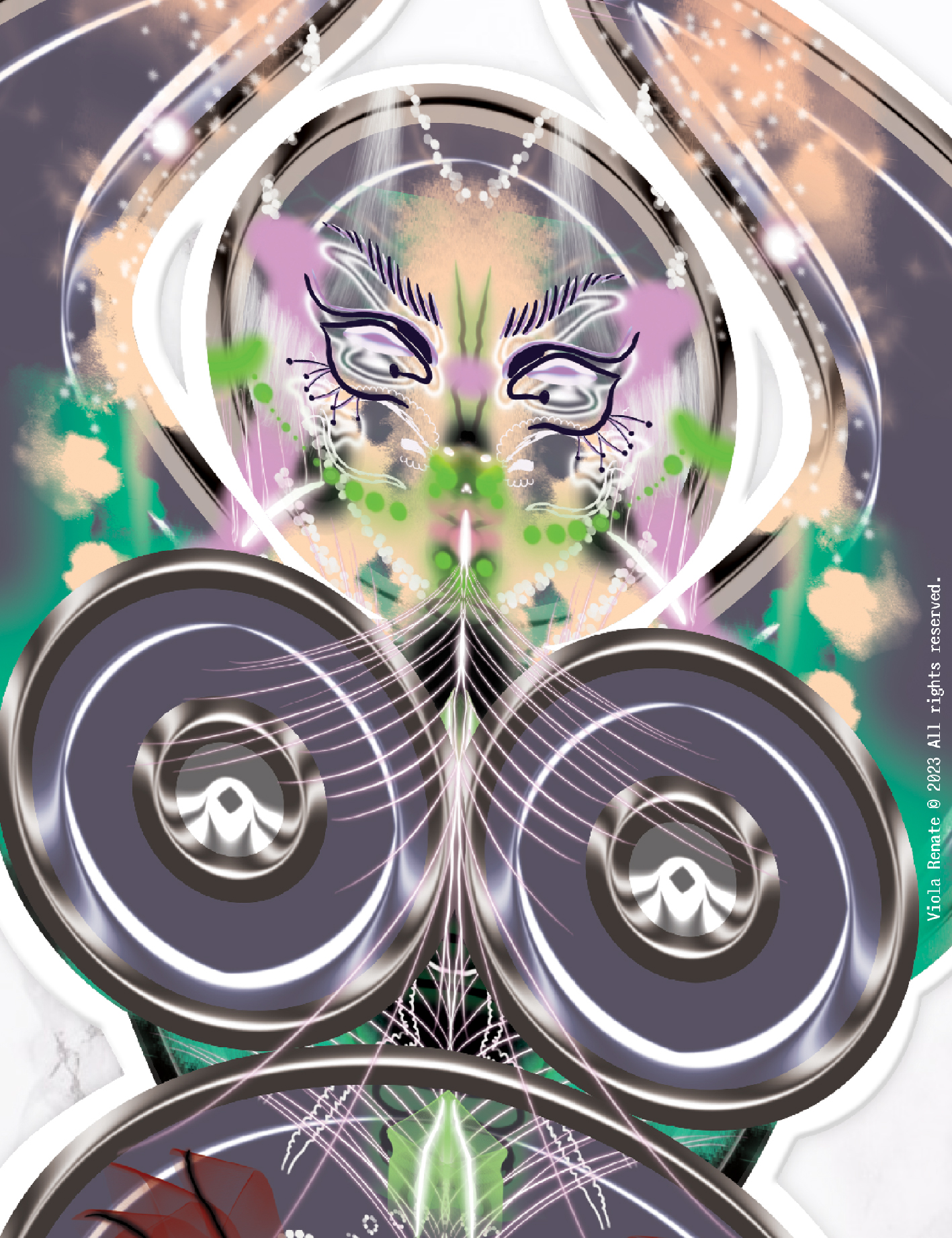 Crop Glitchia - Digi-print Goddess