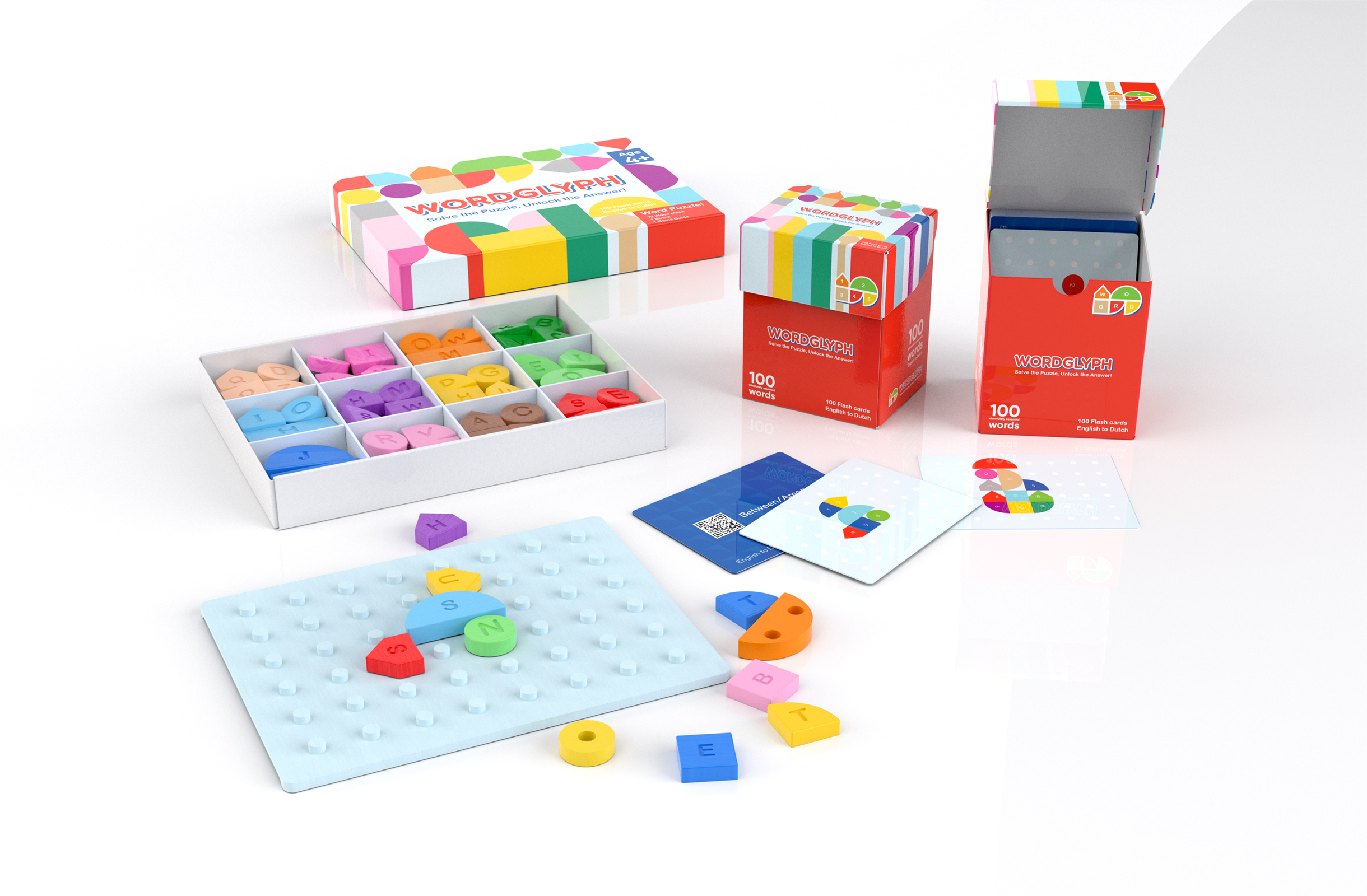 WordGlyph Educational puzzle set.