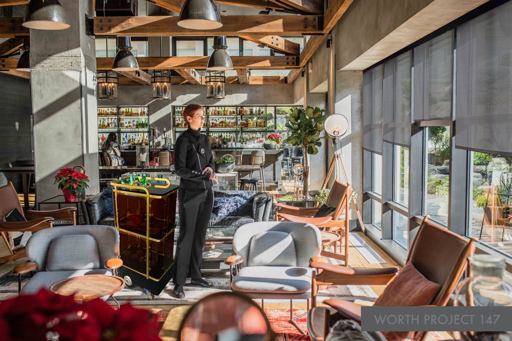 IOT Jacket and Luxury Drinkbot Robot in Hotel