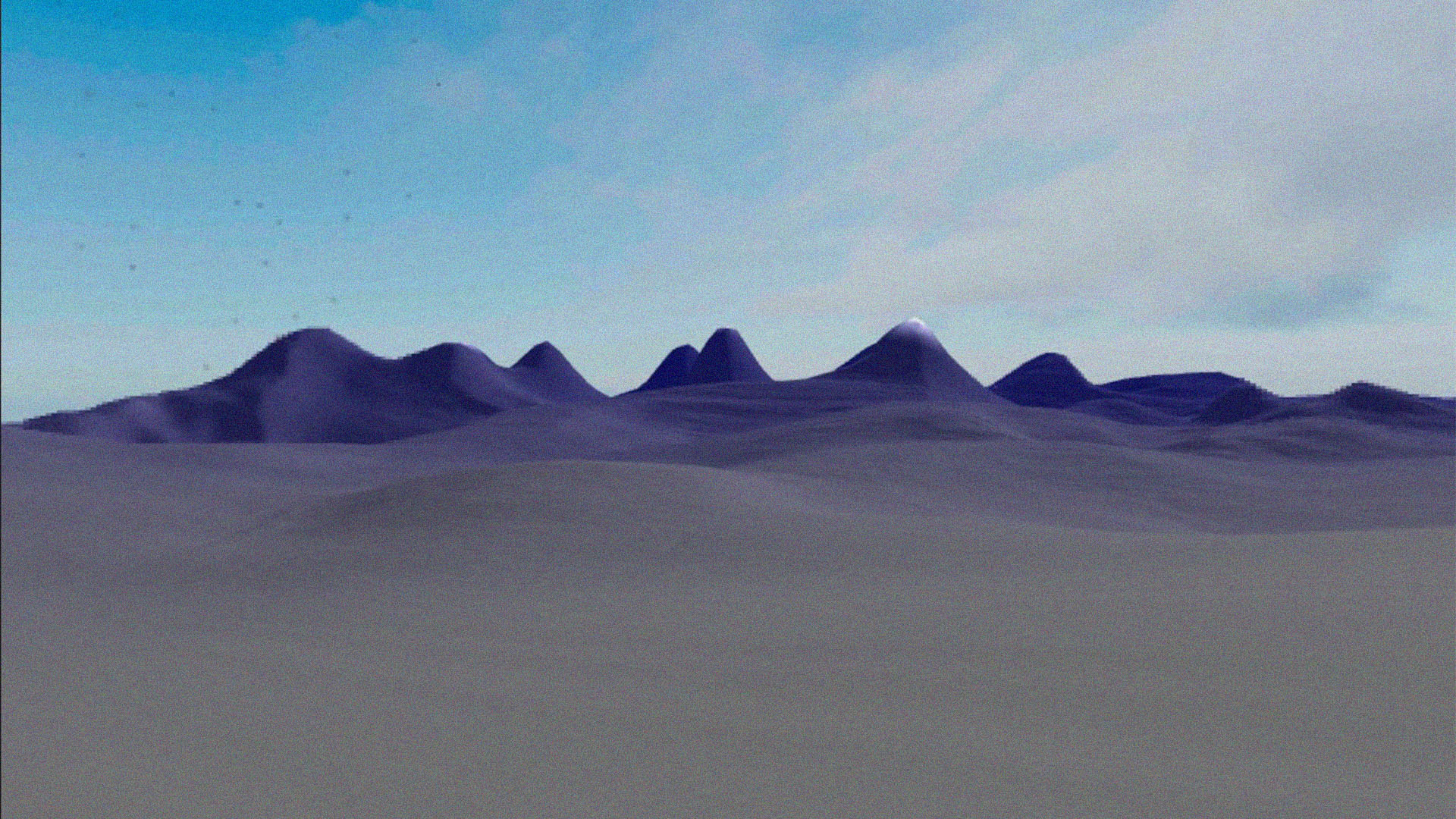 View from the virtual reality environment